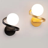 Elegant Curved LED Wall Sconce with Electroplated Metal Finish for Modern Interior Lighting