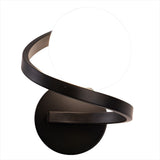 Elegant Curved LED Wall Sconce with Electroplated Metal Finish for Modern Interior Lighting