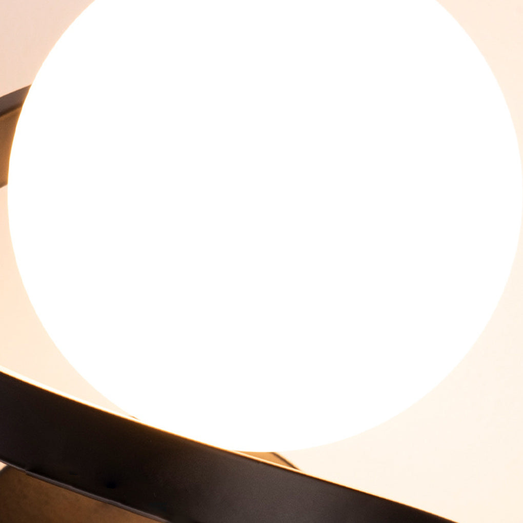 Elegant Curved LED Wall Sconce with Electroplated Metal Finish for Modern Interior Lighting