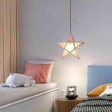 Elegant Double Star Glass Hanging Pendant Light Copper Modern Kitchen Island Lighting
