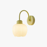 Elegant Floral Design Metal Wall Sconce Flower Blossom Indoor Decorative Wall Light in Green and White Finish