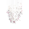Elegant Flying Glass Feather Crown LED Chandelier for Large Foyers and Living Areas