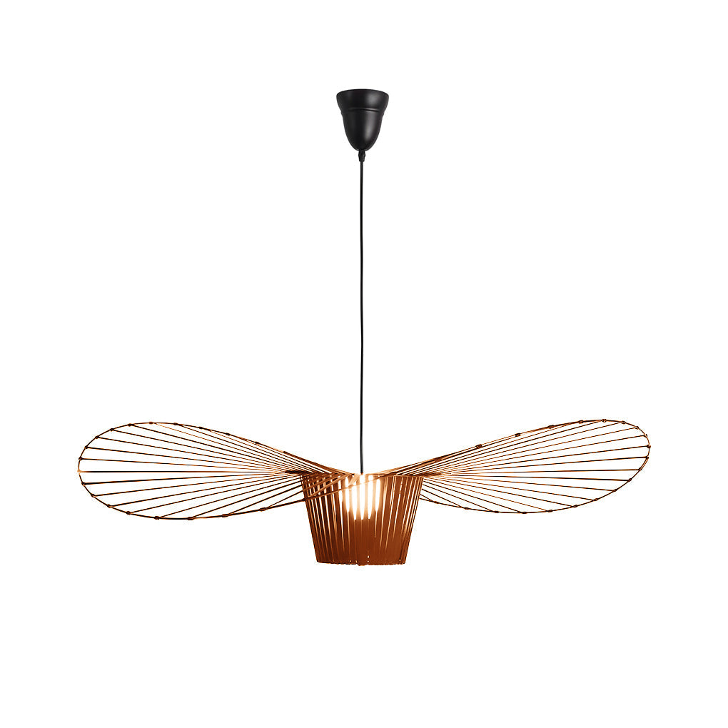 Elegant French Hat Design Fabric Pendant Light Modern Nordic Chandelier for Bedroom and Living Room