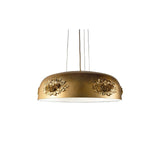 Elegant Gold Crystal Pendant Light Luxury Resin Chandelier with Gold Foil Finish