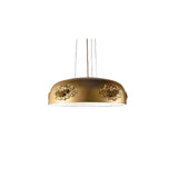 Elegant Gold Crystal Pendant Light Luxury Resin Chandelier with Gold Foil Finish