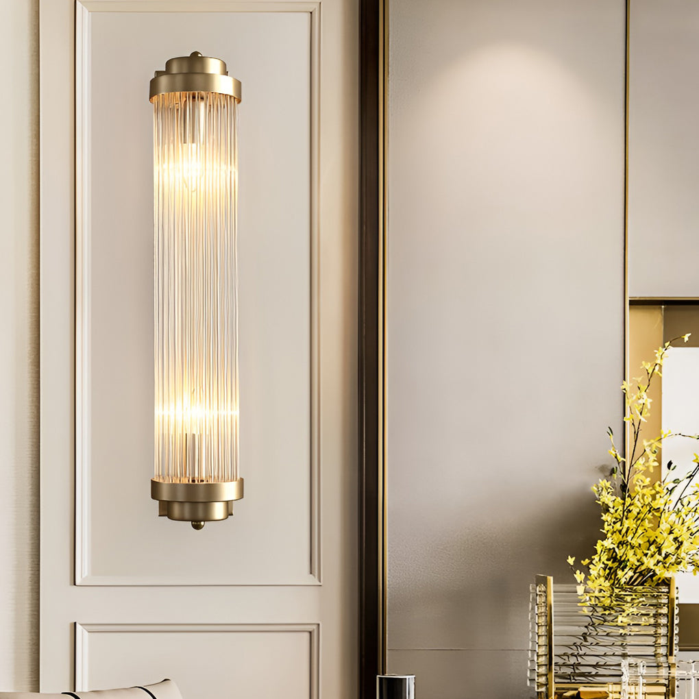 Elegant Gold Crystal Wall Lamp Modern Nordic Sconce Lighting for Bedroom Living Room and Aisle