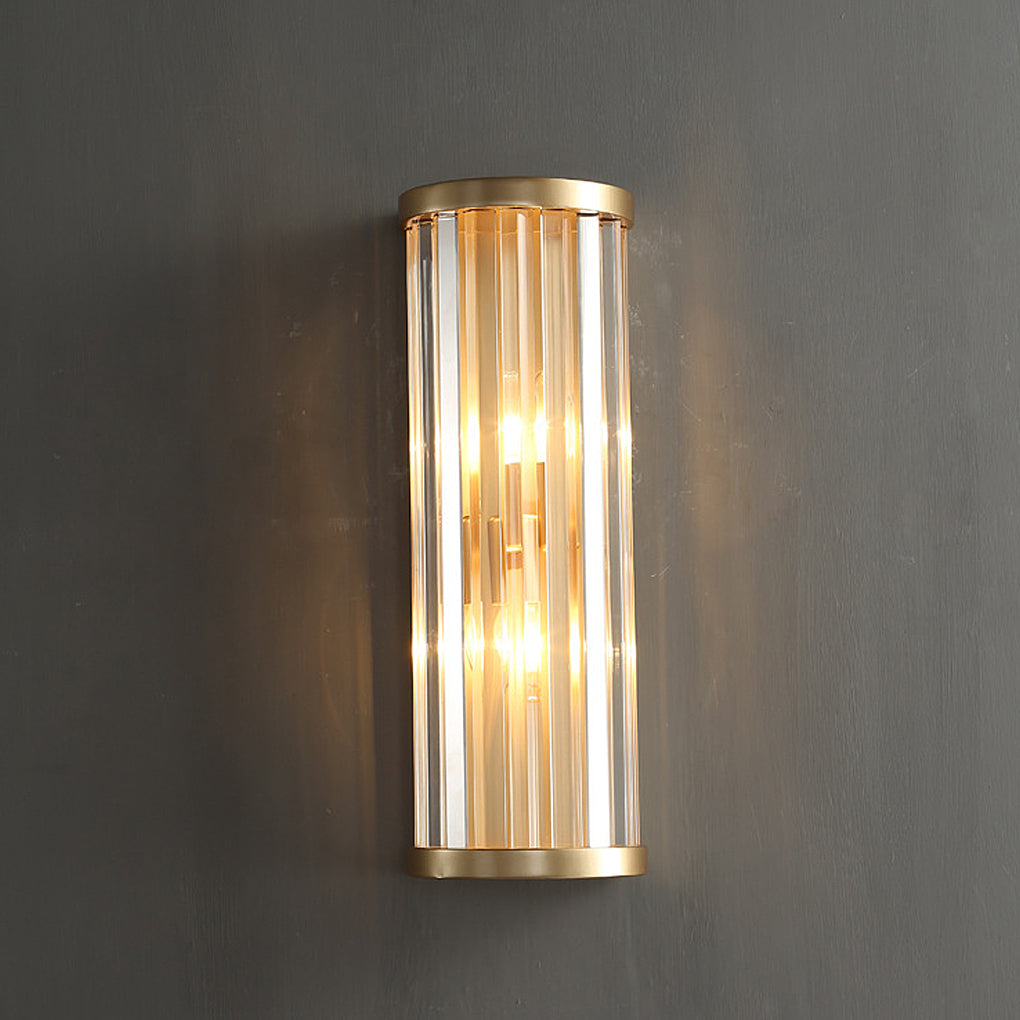 Elegant Gold Crystal Wall Lamp Modern Nordic Sconce Lighting for Bedroom Living Room and Aisle