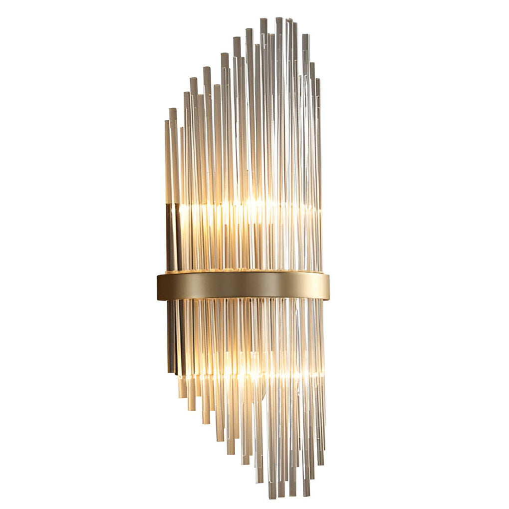 Elegant Gold Crystal Wall Lamp Modern Nordic Sconce Lighting for Bedroom Living Room and Aisle