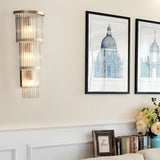 Elegant Gold Crystal Wall Lamp Modern Nordic Sconce Lighting for Bedroom Living Room and Aisle