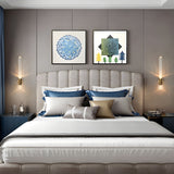 Elegant Gold Glass Tube Wall Light Modern Postmodern Up and Down Interior Sconce Lighting