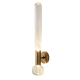 Elegant Gold Glass Tube Wall Light Modern Postmodern Up and Down Interior Sconce Lighting