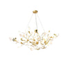 Elegant Handcrafted Ceramic Ginkgo Leaf Chandelier for Modern Luxury Living Rooms