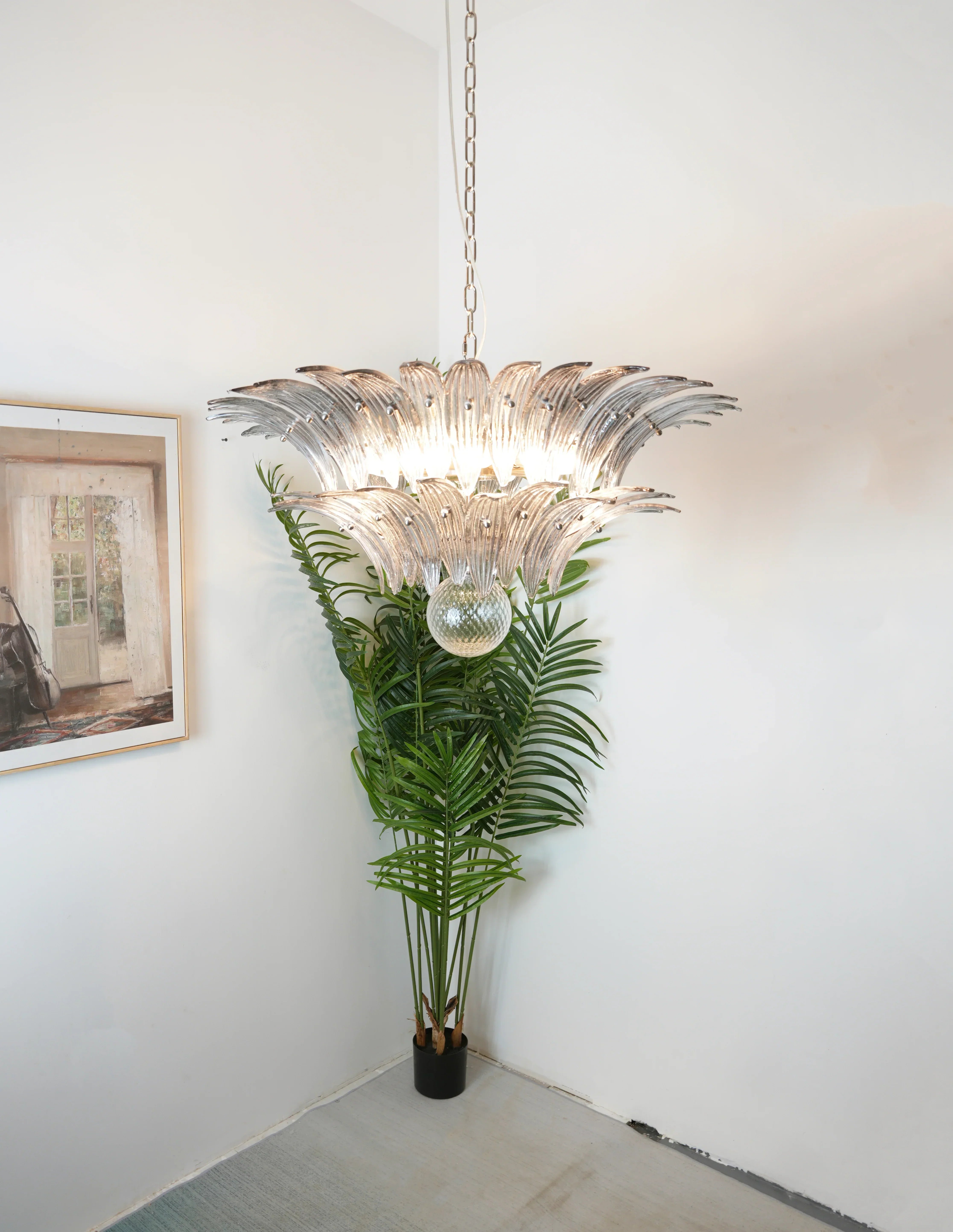 elegant-handcrafted-smoked-glass-palmette-chandelier-murano-style-lighting-fixture
