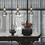 Elegant Handmade Crystal Glass Pendant Light Modern Floating Globe Hanging Lamp Gold