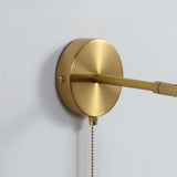 Elegant Lotus Shaped Rotatable Wall Sconce with White Glass Shade and Gold Metal Finish