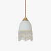 Elegant Mesh Tassel Glass Pendant Light Modern Brass Ceiling Hanging Fixture