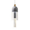 Elegant Metal Tassel Pendant Light with Integrated LED and Clear Glass Shade for Modern Interiors