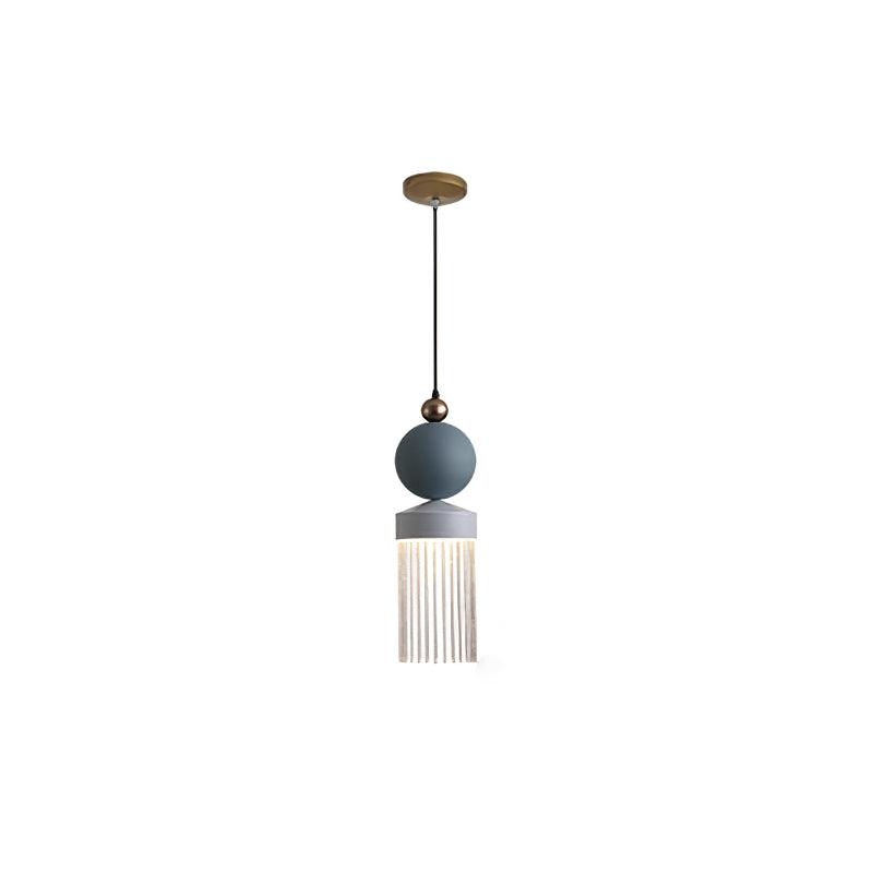 Elegant Metal Tassel Pendant Light with Integrated LED and Clear Glass Shade for Modern Interiors