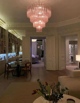 elegant-mid-century-modern-pink-glass-tube-chandelier-for-luxury-living-room-and-dining-areas