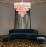 elegant-mid-century-modern-pink-glass-tube-chandelier-for-luxury-living-room-and-dining-areas