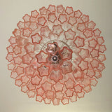 elegant-mid-century-modern-pink-glass-tube-chandelier-for-luxury-living-room-and-dining-areas