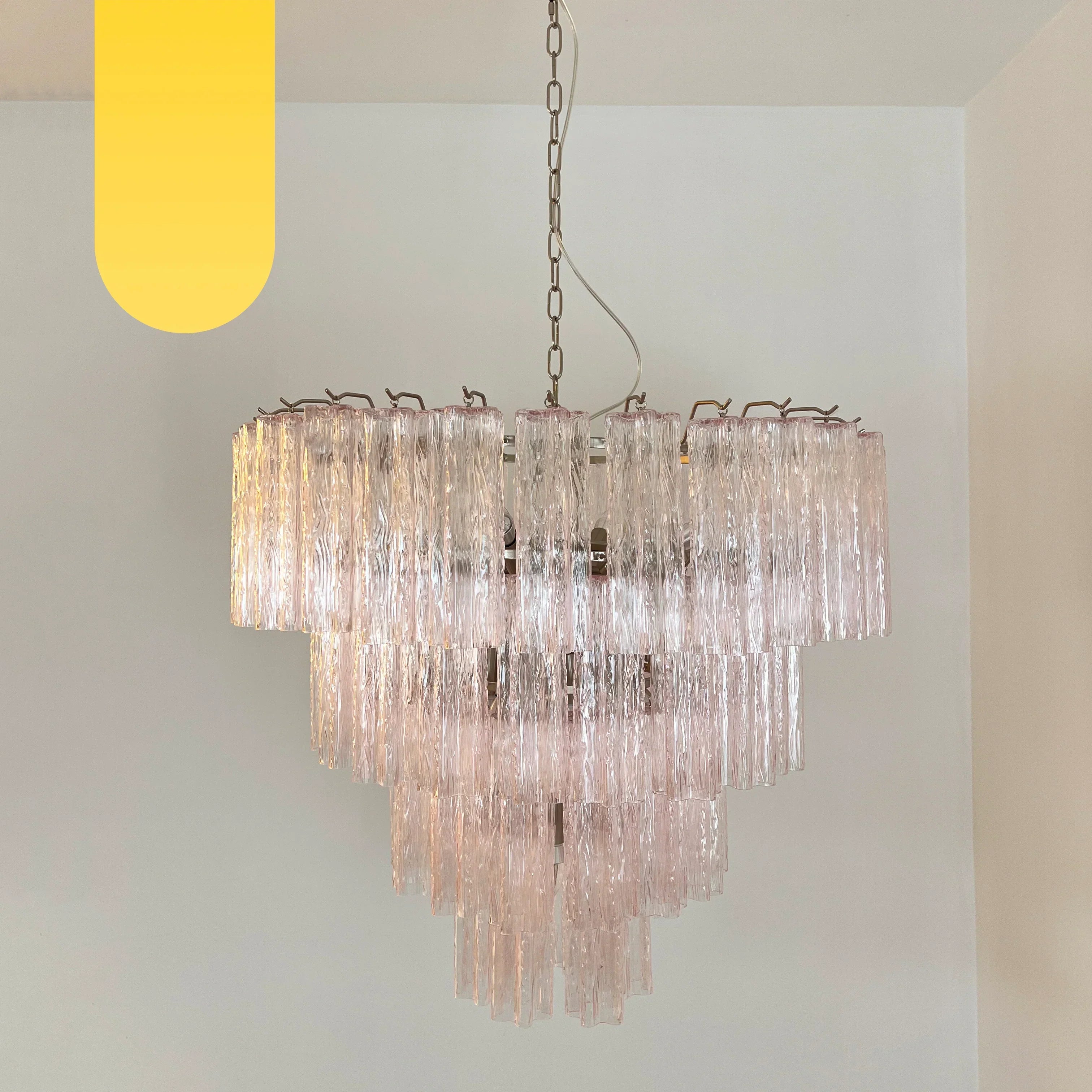 elegant-mid-century-modern-pink-glass-tube-chandelier-for-luxury-living-room-and-dining-areas