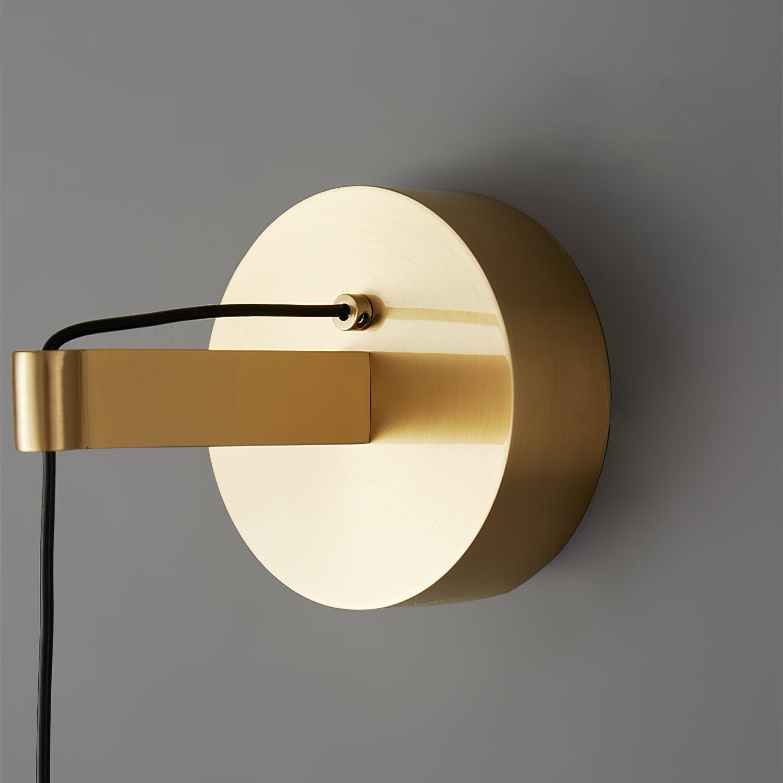Elegant Modern Brass and Crystal Conical LED Wall Sconce for Indoor Spaces
