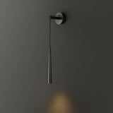 Elegant Modern Brass and Crystal Conical LED Wall Sconce for Indoor Spaces