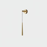 Elegant Modern Brass and Crystal Conical LED Wall Sconce for Indoor Spaces