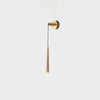 Elegant Modern Brass and Crystal Conical LED Wall Sconce for Indoor Spaces