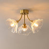 elegant-modern-flower-glass-petal-flush-mount-ceiling-light-in-polished-brass
