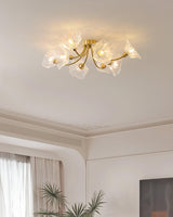 elegant-modern-flower-glass-petal-flush-mount-ceiling-light-in-polished-brass