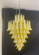 elegant-murano-hand-blown-caramel-glass-petal-chandelier-for-luxury-living-rooms-and-foyers