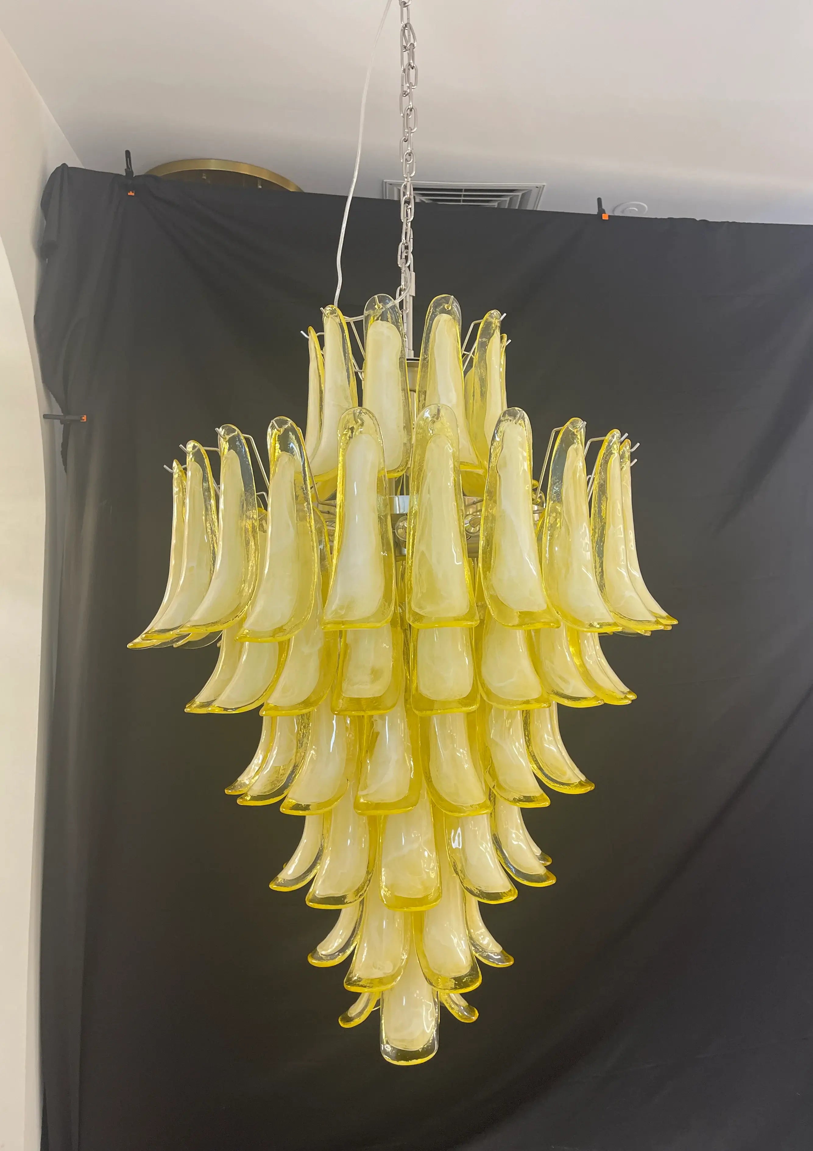 elegant-murano-hand-blown-caramel-glass-petal-chandelier-for-luxury-living-rooms-and-foyers