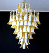 elegant-murano-hand-blown-caramel-glass-petal-chandelier-for-luxury-living-rooms-and-foyers