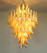 elegant-murano-hand-blown-caramel-glass-petal-chandelier-for-luxury-living-rooms-and-foyers