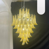elegant-murano-hand-blown-caramel-glass-petal-chandelier-for-luxury-living-rooms-and-foyers