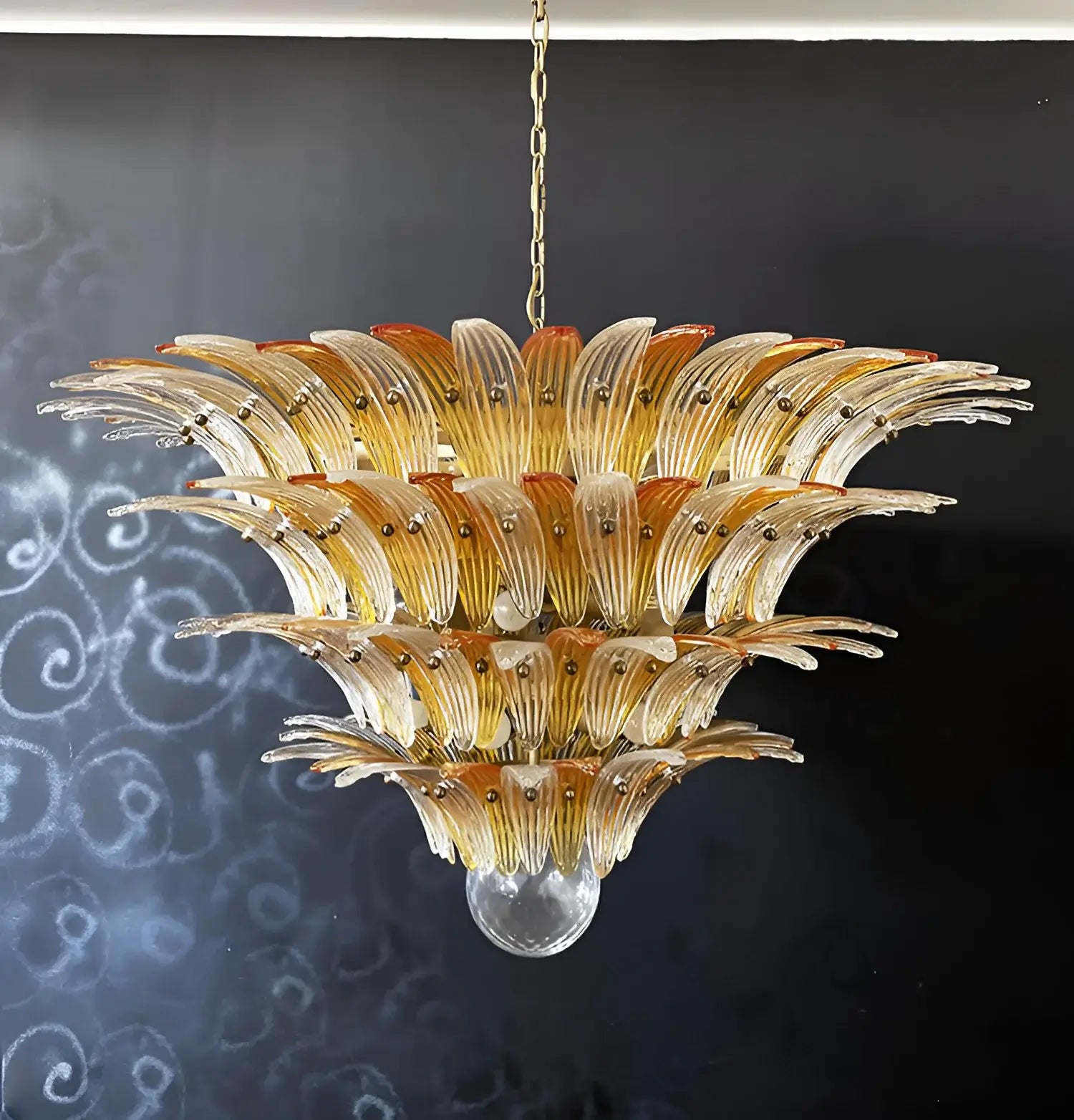 elegant-murano-palmette-amber-glass-chandelier-luxury-pendant-light-for-dining-room