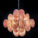 elegant-murano-pink-glass-disk-chandelier-for-modern-dining-room-lighting