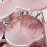 elegant-murano-pink-glass-disk-chandelier-for-modern-dining-room-lighting