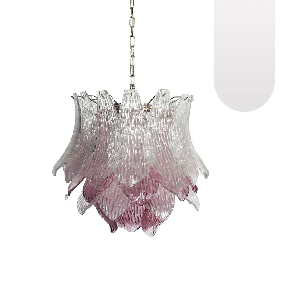 elegant-murano-style-amethyst-and-transparent-glass-flower-chandelier-for-living-room