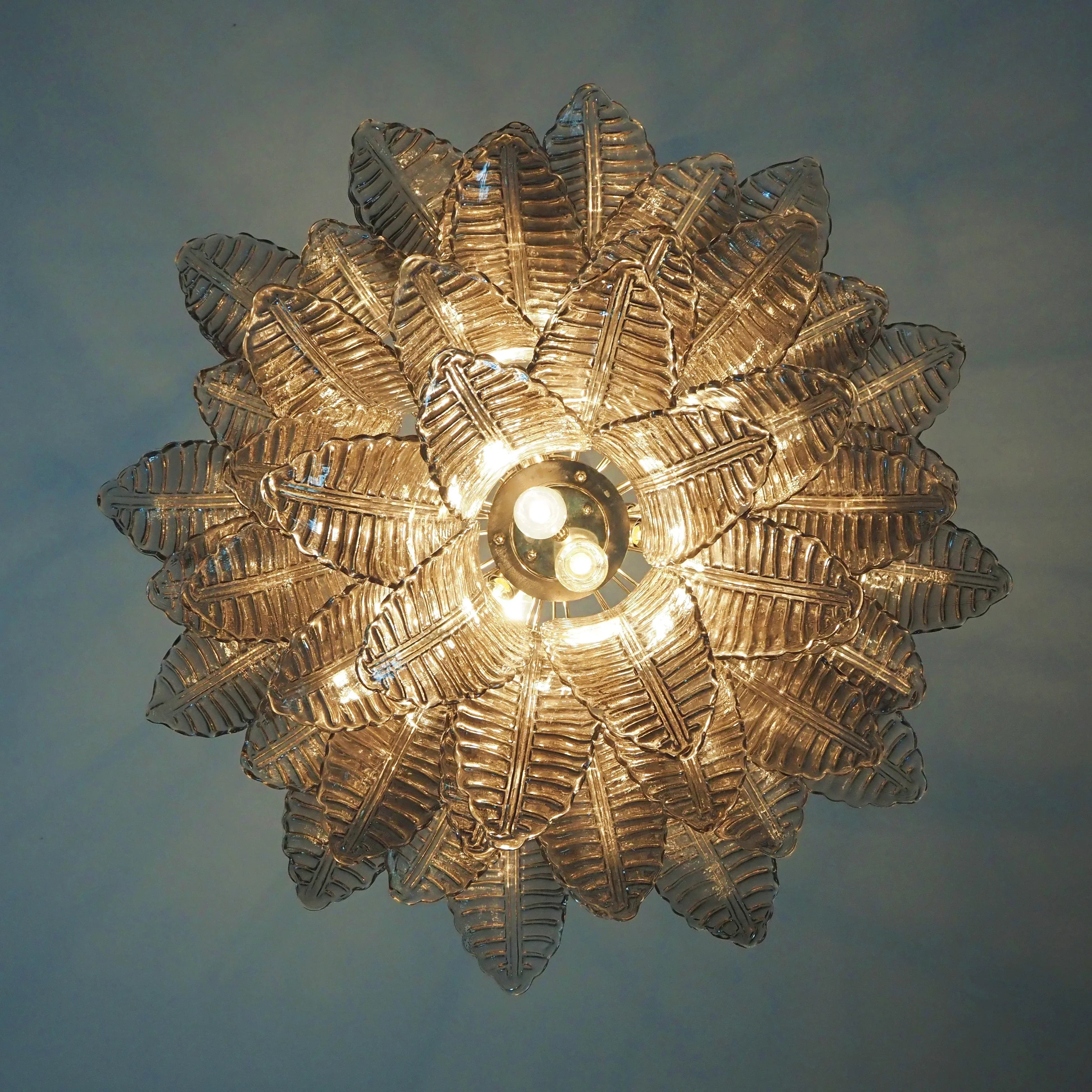 elegant-murano-style-smoked-glass-ferns-chandelier-for-luxury-living-room-decor