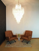 elegant-murano-style-transparent-glass-petal-chandelier-for-modern-living-room