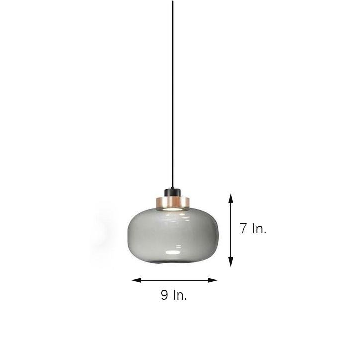 Elegant Nordic Glass Globe LED Pendant Lamp Modern Kitchen Island Hanging Light for Dining Areas