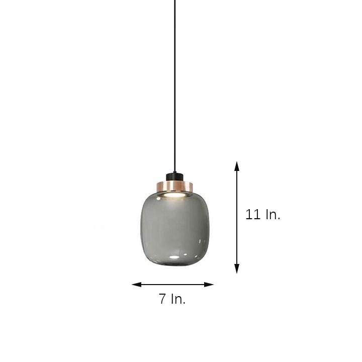 Elegant Nordic Glass Globe LED Pendant Lamp Modern Kitchen Island Hanging Light for Dining Areas
