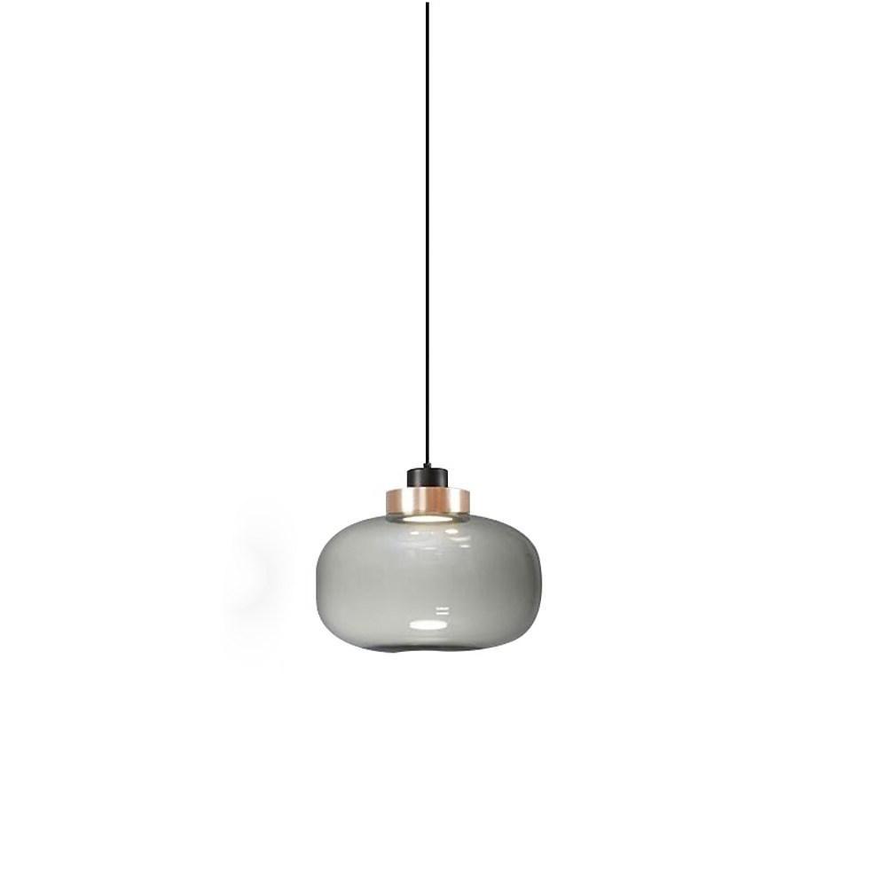 Elegant Nordic Glass Globe LED Pendant Lamp Modern Kitchen Island Hanging Light for Dining Areas