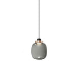Elegant Nordic Glass Globe LED Pendant Lamp Modern Kitchen Island Hanging Light for Dining Areas