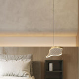 Elegant Nordic Gold Copper Acrylic Pendant Lamp with Irregular Geometric Shape