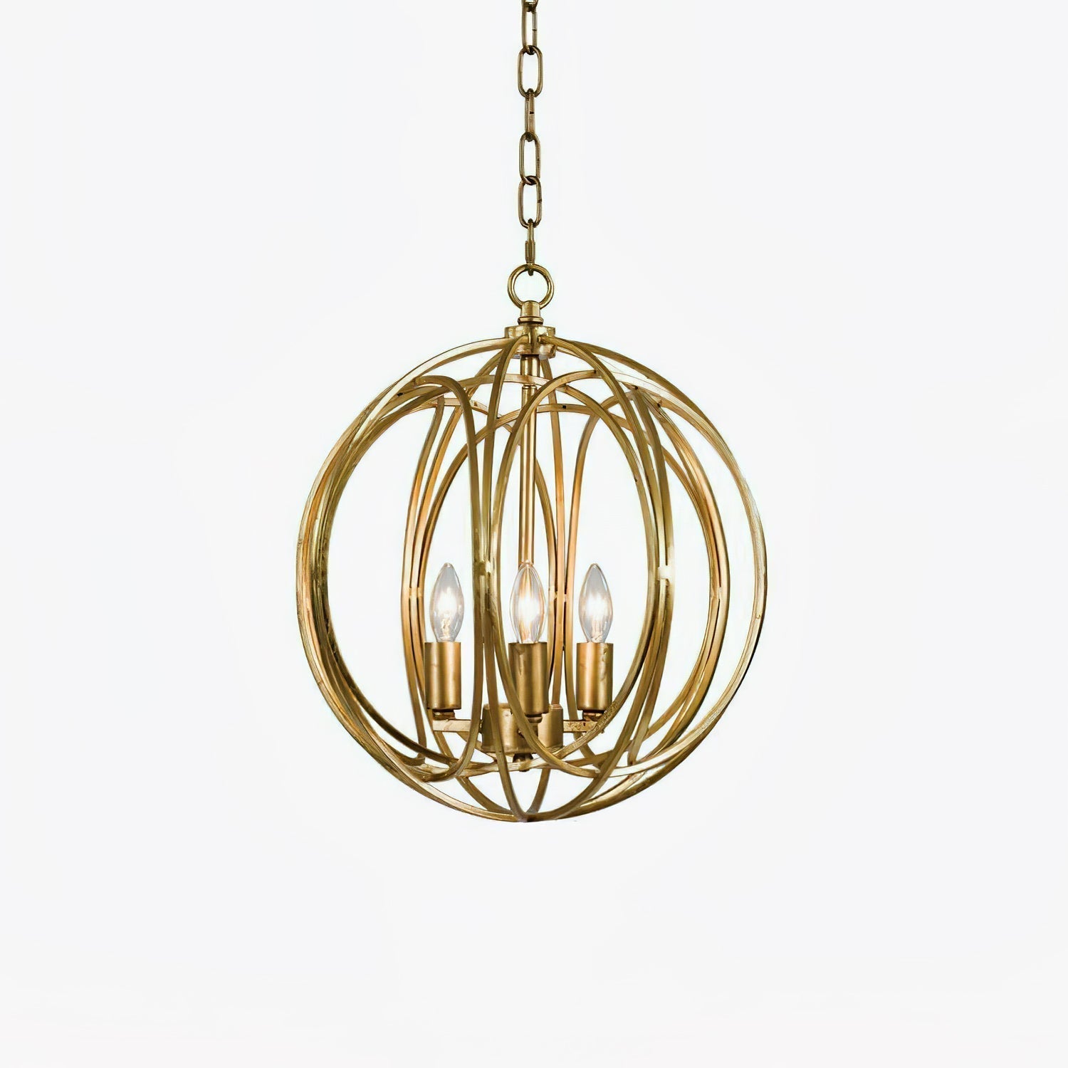 Elegant Ofelia Geometric Gold Circle Pendant Light for Contemporary Home Interiors