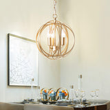 Elegant Ofelia Geometric Gold Circle Pendant Light for Contemporary Home Interiors
